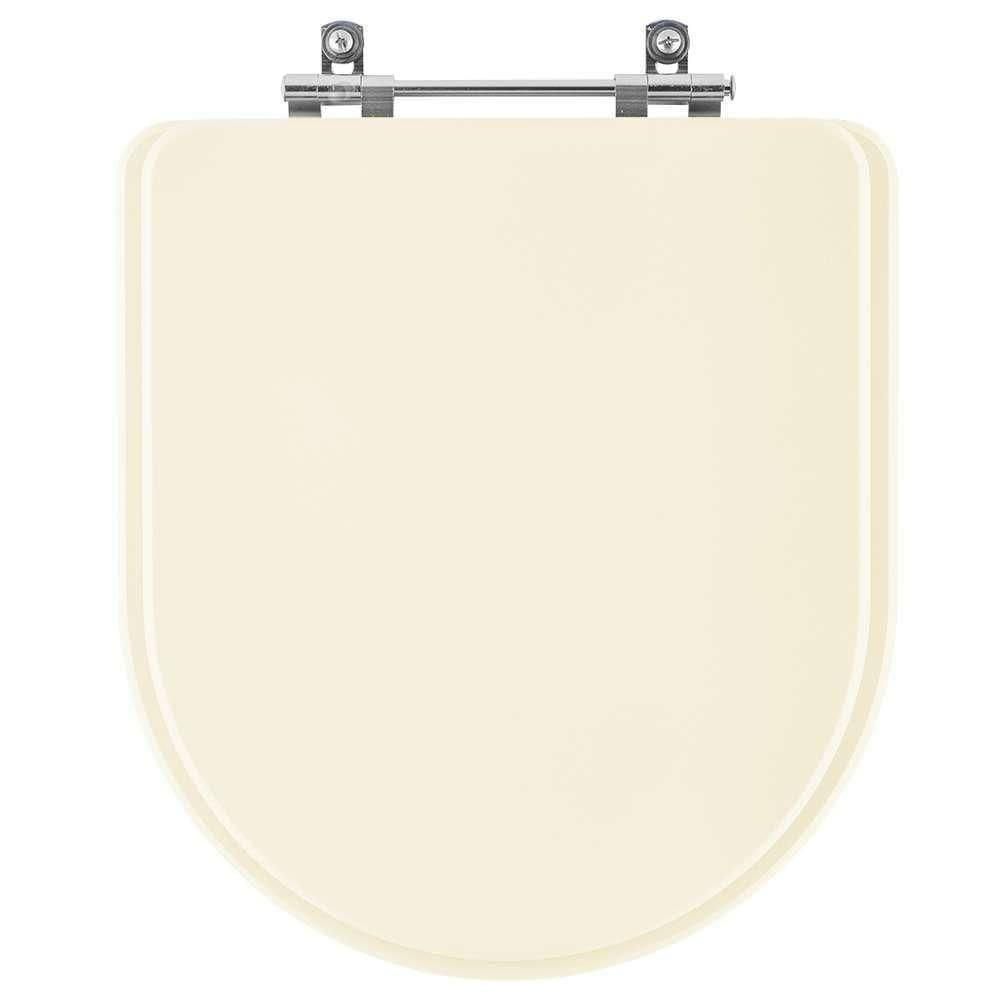 Assento Sanitário Poliester Duomo Plus Creme (bege Claro) Para Vaso Deca