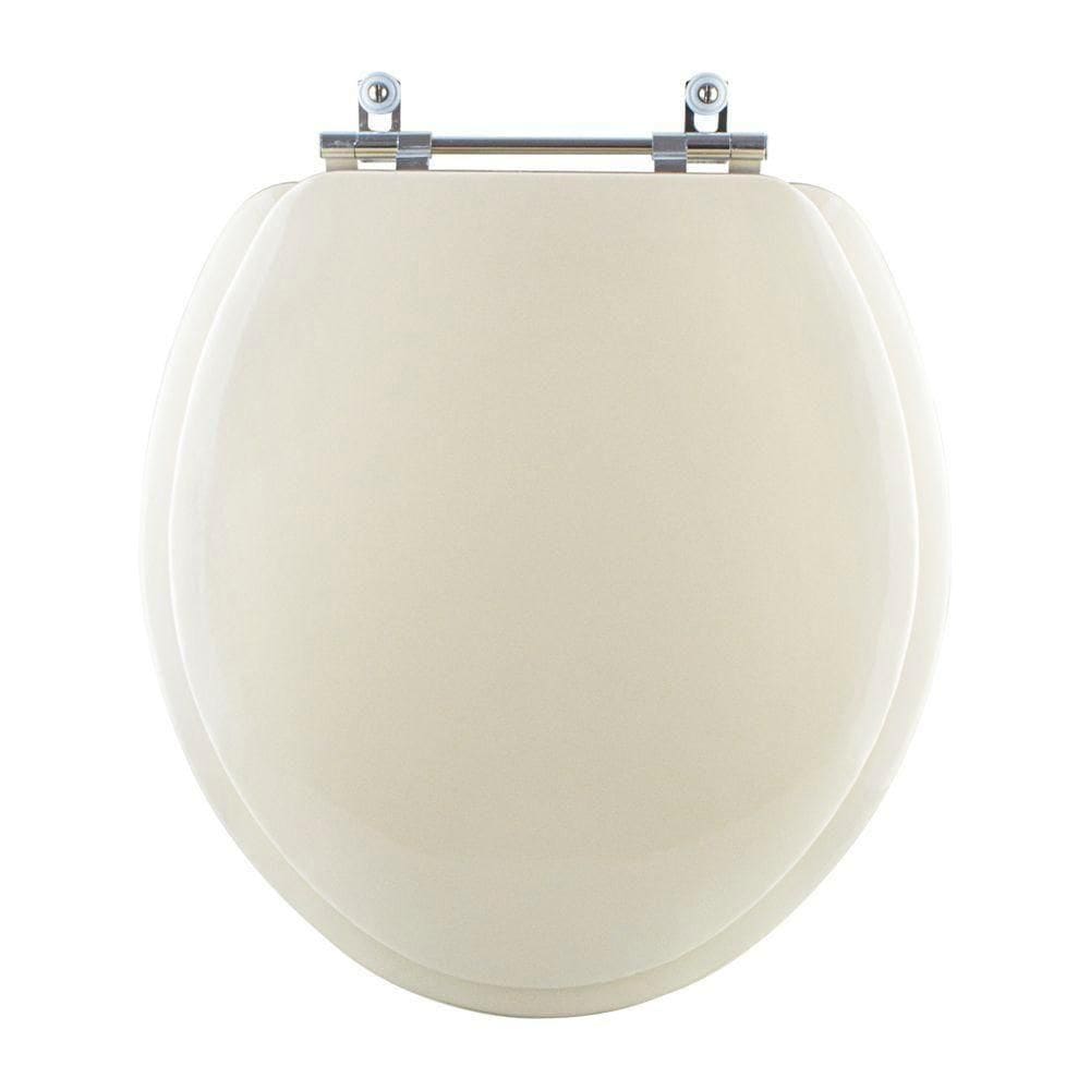 Assento Sanitário Almofadado Clássica Bege Claro Para Vaso Celite