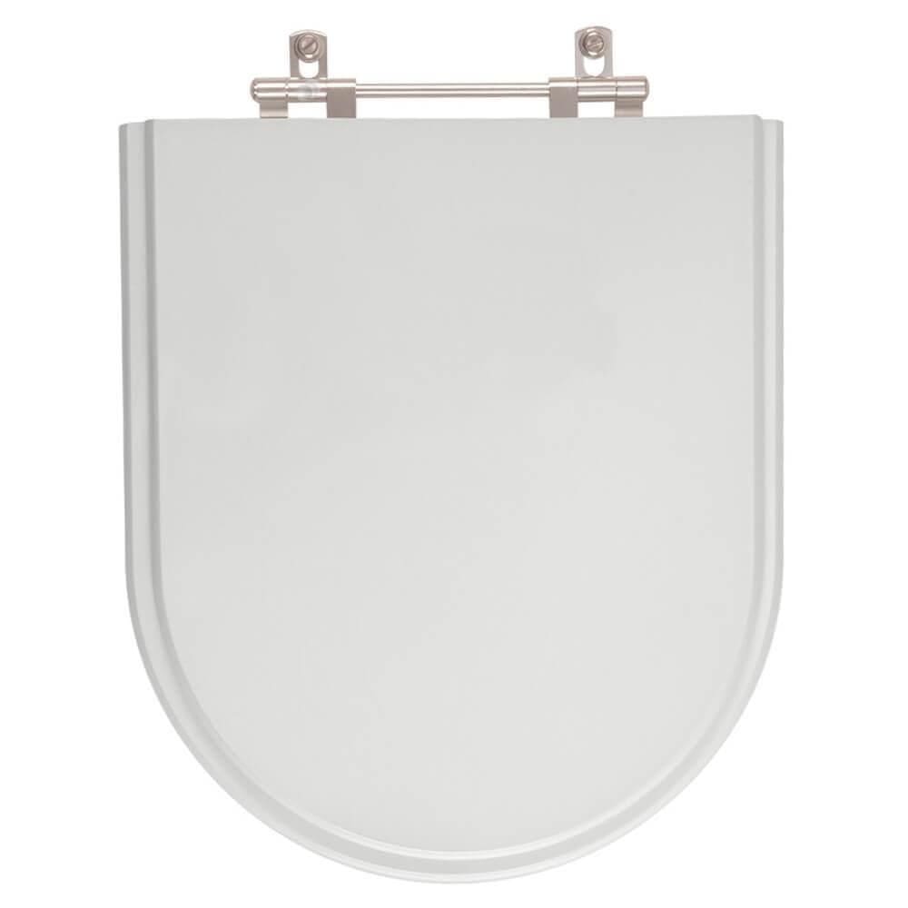 Assento Sanitário Poliester Carrara Cinza Real Para Vaso Deca