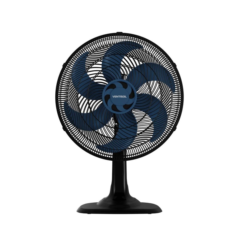 Ventilador de Mesa Turbo 6 Pás Premium OSC 1500RPM 3 Velocidade 40cm Azul Ventisol