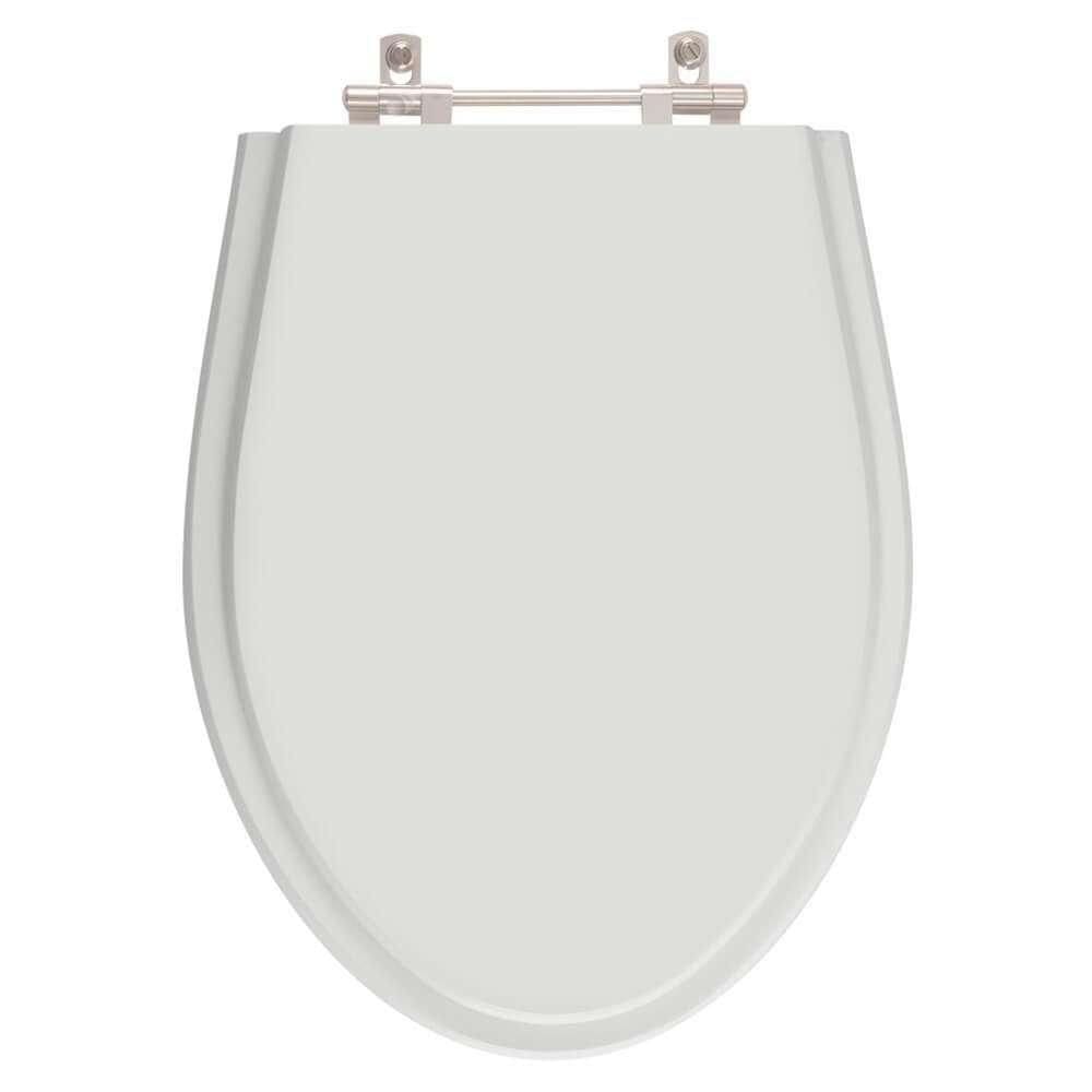 Tampa De Vaso Poliester Victoria Cinza Claro Para Bacia Ideal Standard