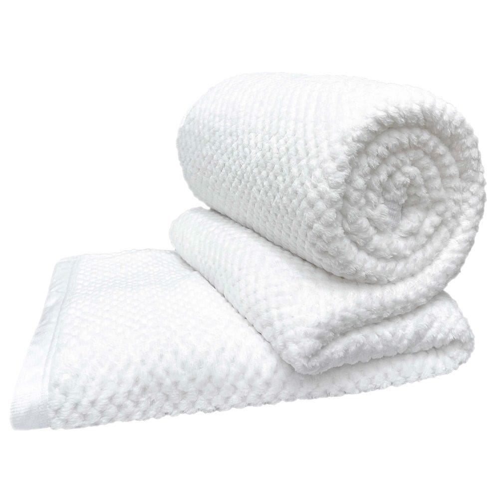 Cobertor Manta Queen Diamond 100% Poliéster - Branco