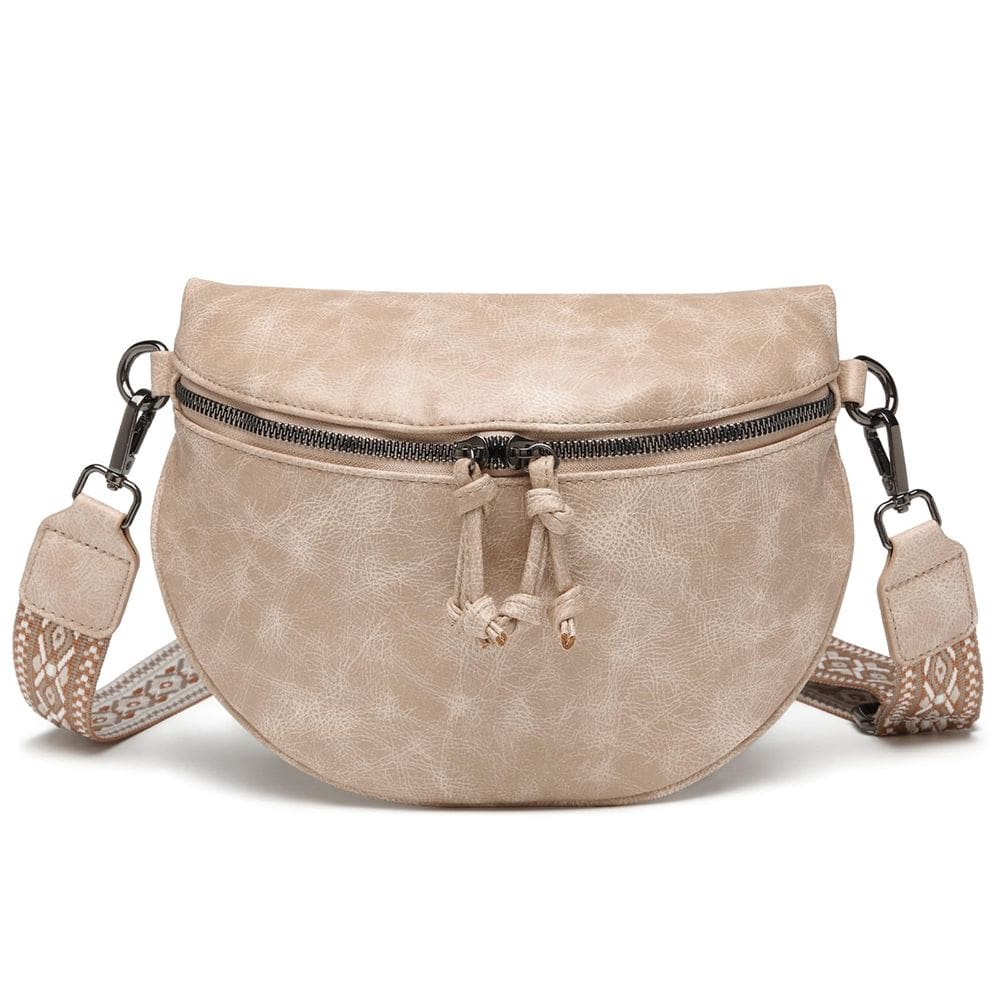 Bolsa tiracolo Eslcorri Trendy Leather para mulheres preta