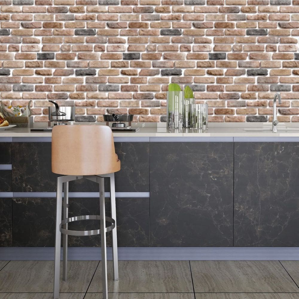Papel De Parede Adesivo Tijolo Lavável Sala Quarto Cozinha