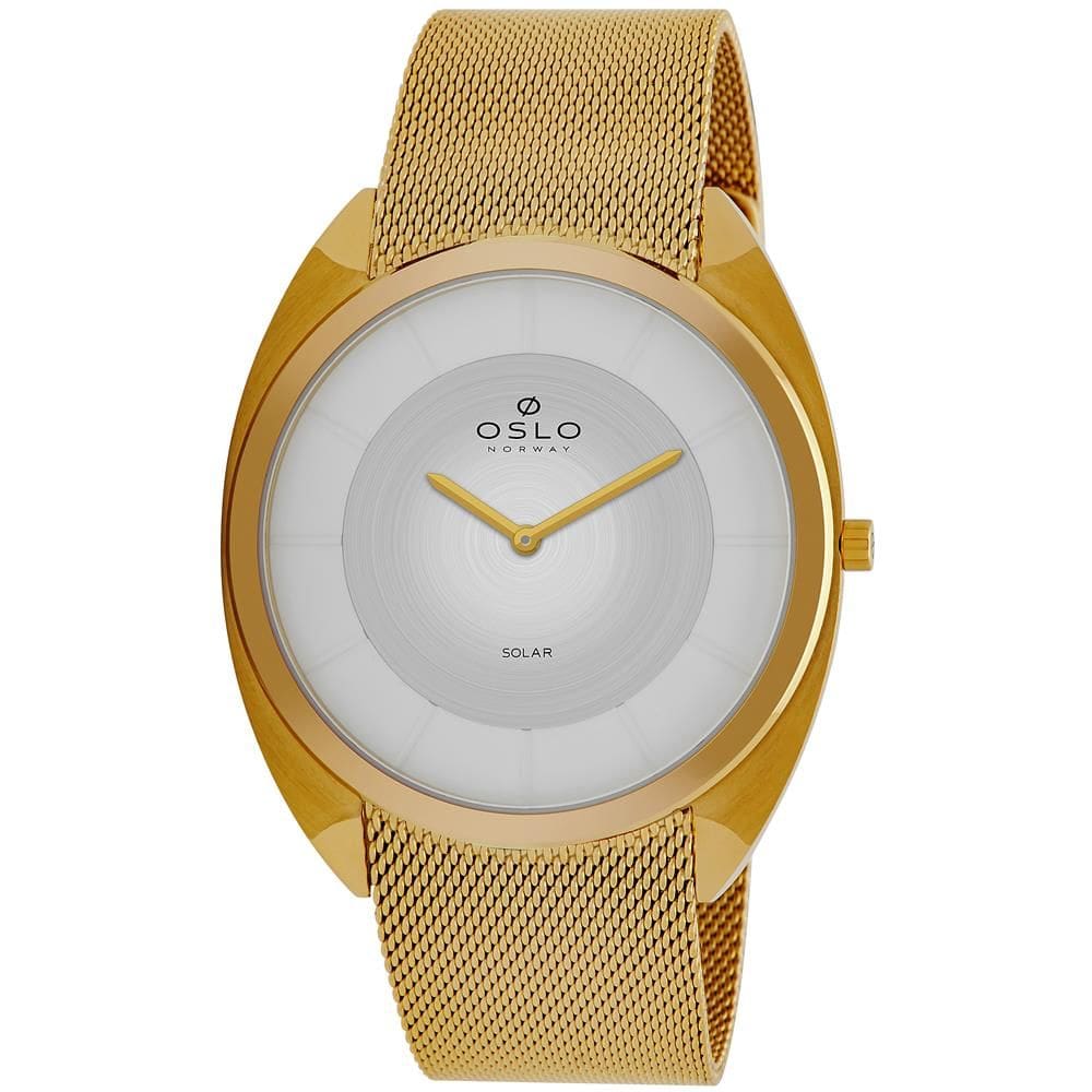 Relógio Oslo Masculino Ref: Omgsssvs0002 B1kx Slim Solar Dourado