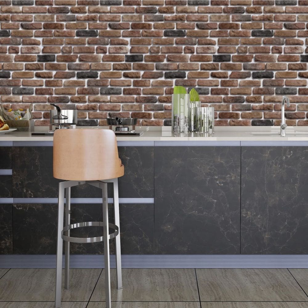 Papel De Parede Adesivo Tijolo Lavável Sala Quarto Cozinha