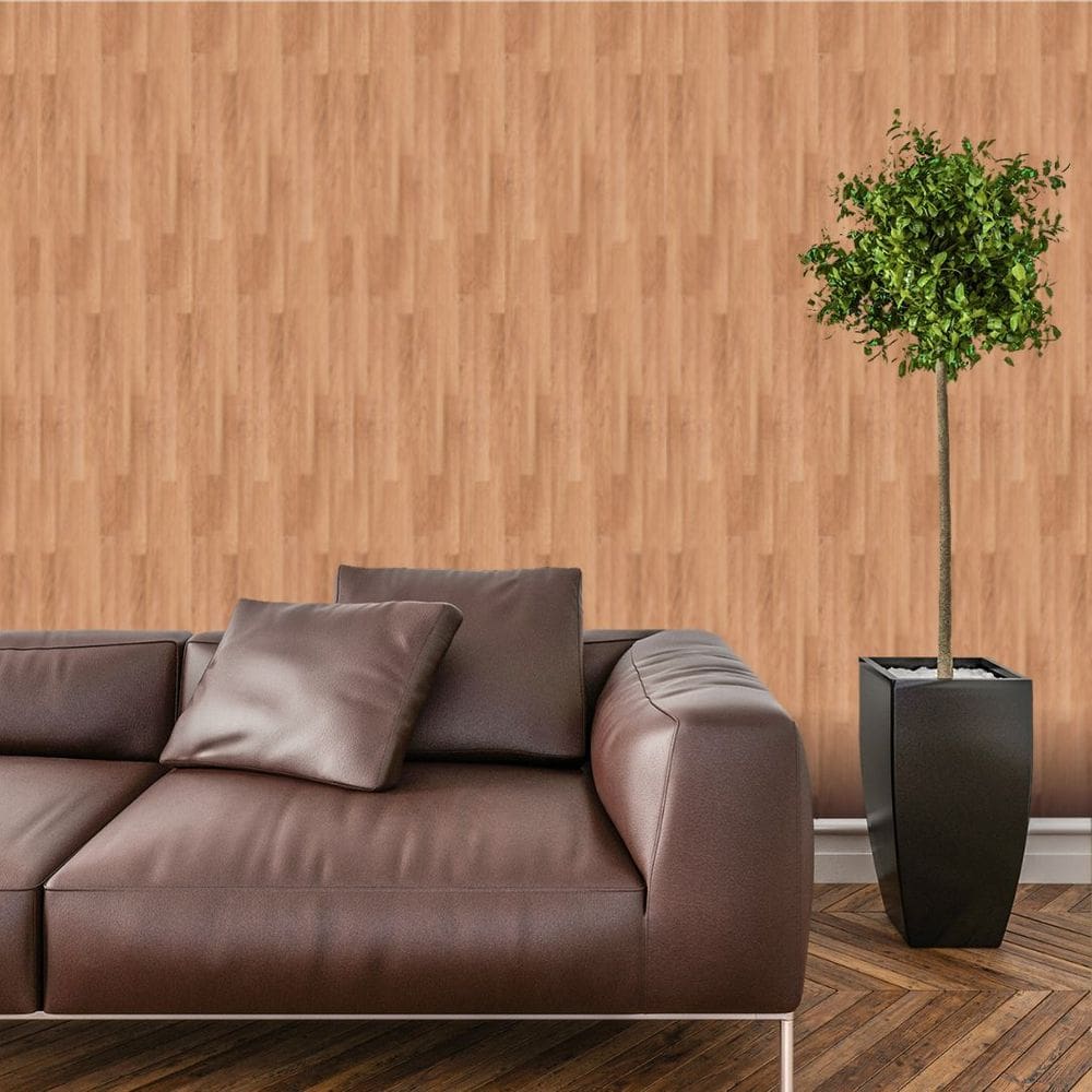 Papel De Parede Adesivo Madeira Lavável Cozinha 3 metros