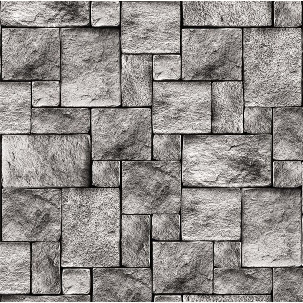 Papel de Parede Adesivo Pedra Lavável Cozinha 3 metros
