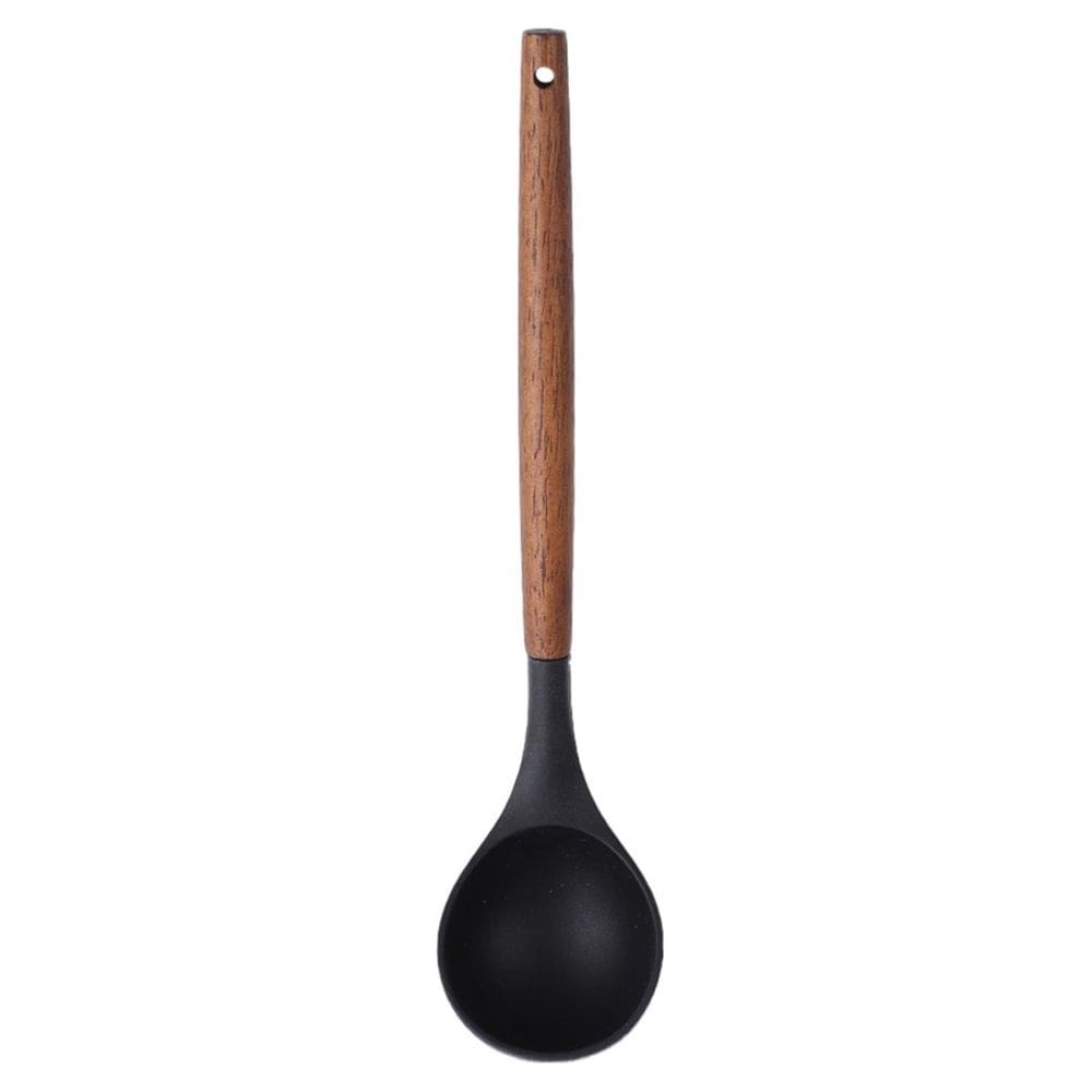 Concha de Silicone Preto Paramount com Cabo Madeira 33 cm