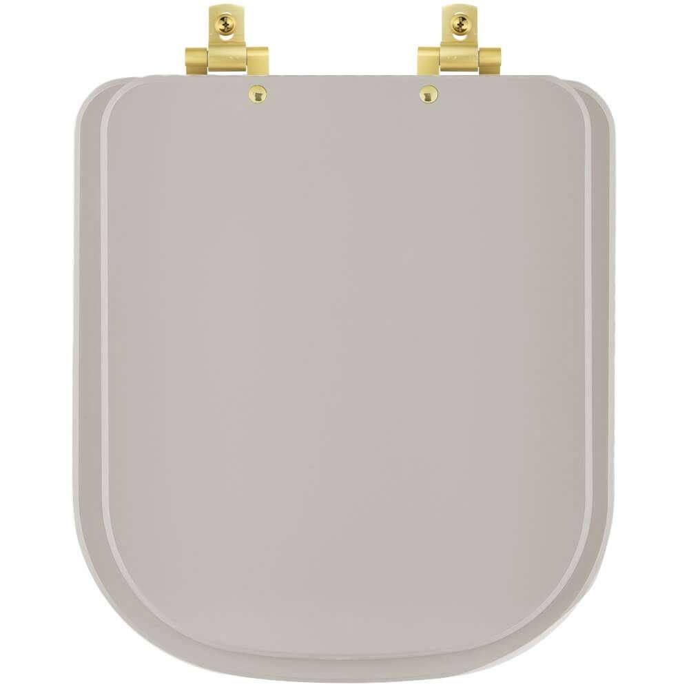 Assento Sanitário Soft Close Axis Barbante para vaso Deca com Ferragem Dourada