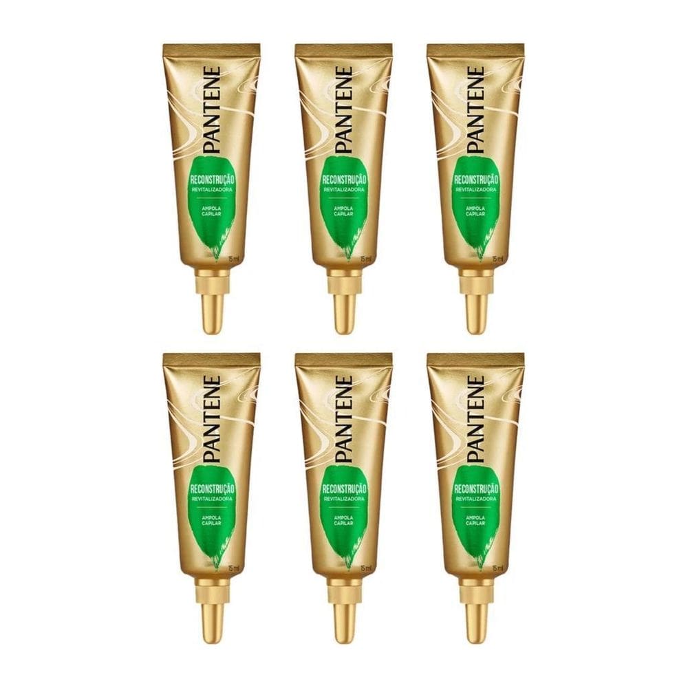 Ampola Pantene Reconstrução Revitalizadora 15Ml - Kit 6Un