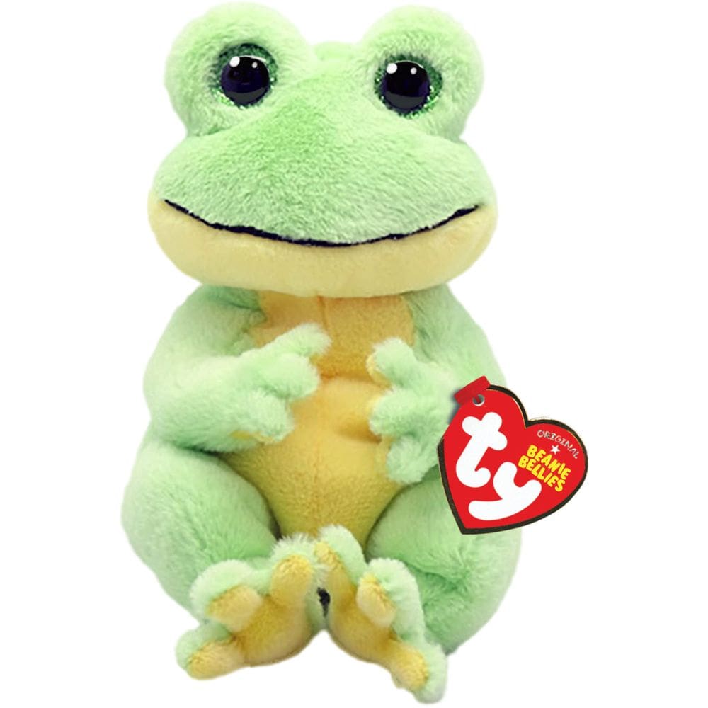 Brinquedo de pelúcia Ty Beanie Bellie Snapper The Frog 15 cm