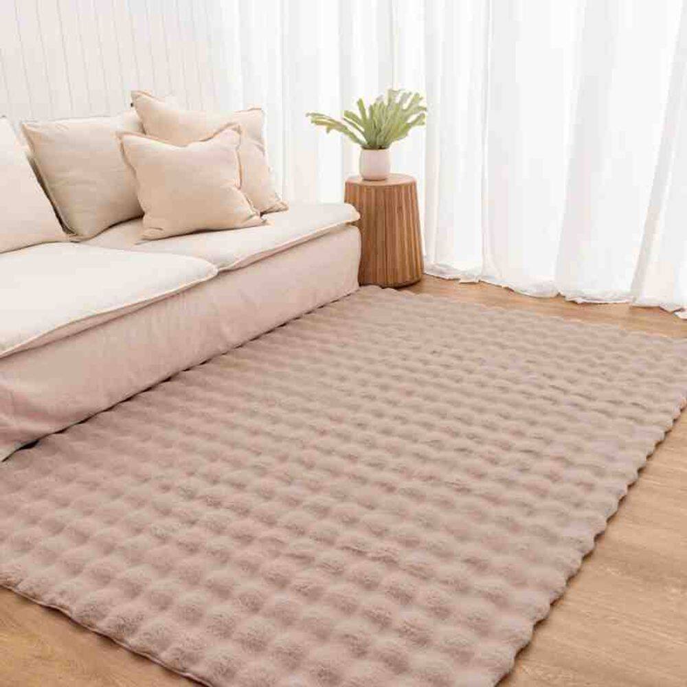 Tapete Pele Bubble 1,00 x 1,50 Bege Niazitex