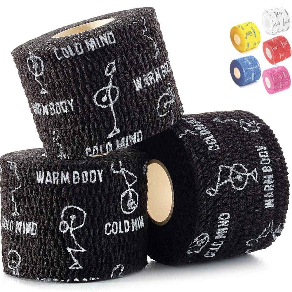 Fita adesiva WARM BODY COLD MIND Lifting Weightlifting preta