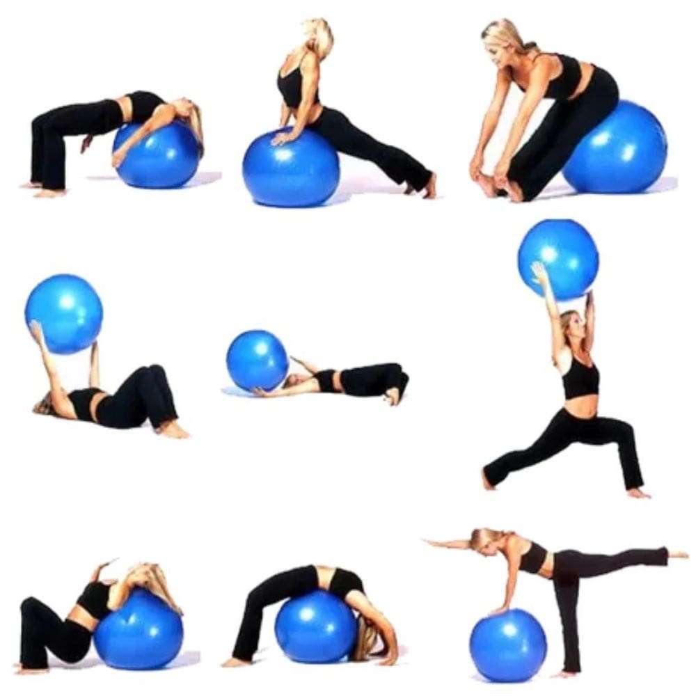 Kit Bola Fitball 65 Cm + Suporte De Parede