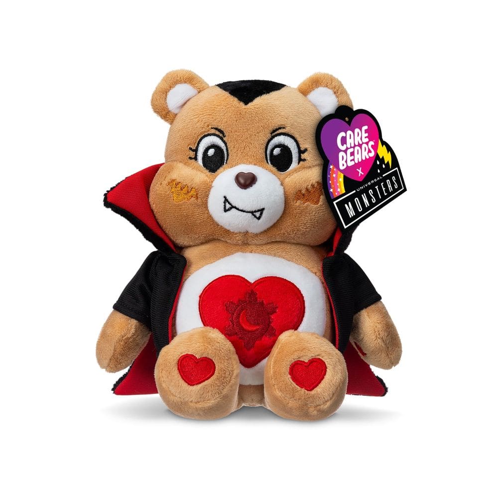 Brinquedo de pelúcia Care Bears Universal Monsters Tenderheart Dracula 9”