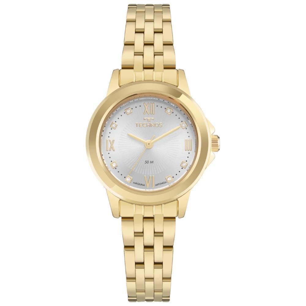 Relógio Technos Feminino Ref: 2036Naz/1K Elegance Dourado
