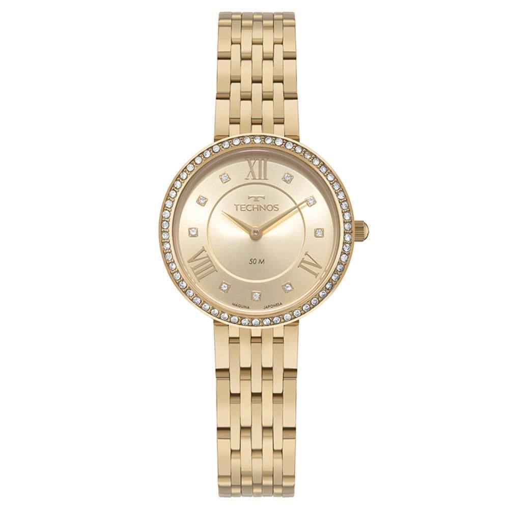 Relógio Technos Feminino Ref: 2025Lug/1X Boutique Dourado