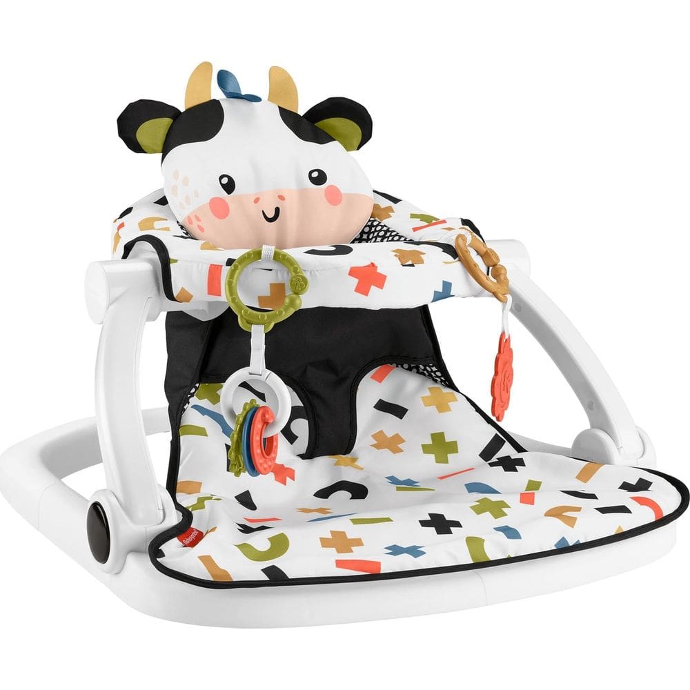 Cadeira de bebê portátil Fisher-Price Cute Cow Sit-Me-Up