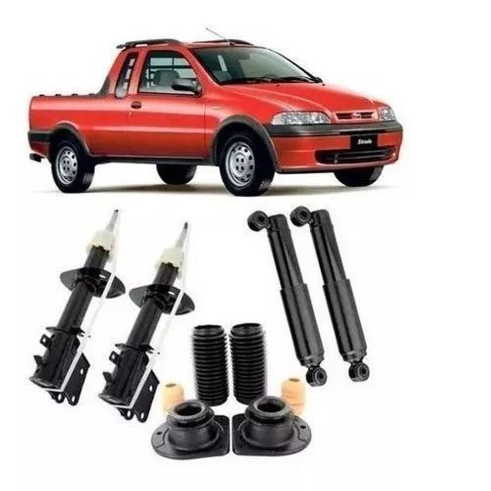 4 Amortecedor+ Kit Suspensão Strada 2009