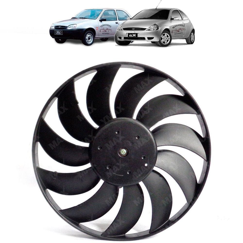 Ventoinha Radiador Ford Fiesta Courier Ka C/Ar -Novo