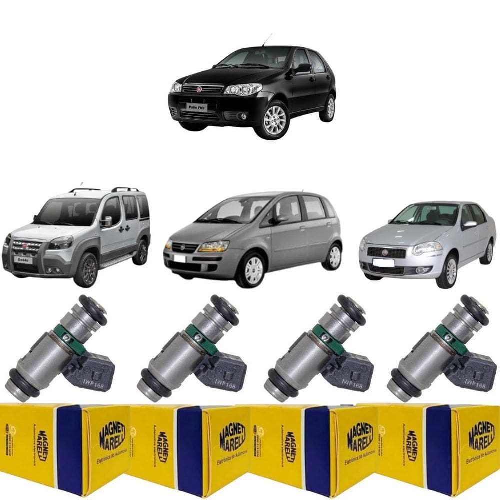 4 Bico Injetor Siena Doblo Palio Idea 1.8 2004 A 2019 Iwp168