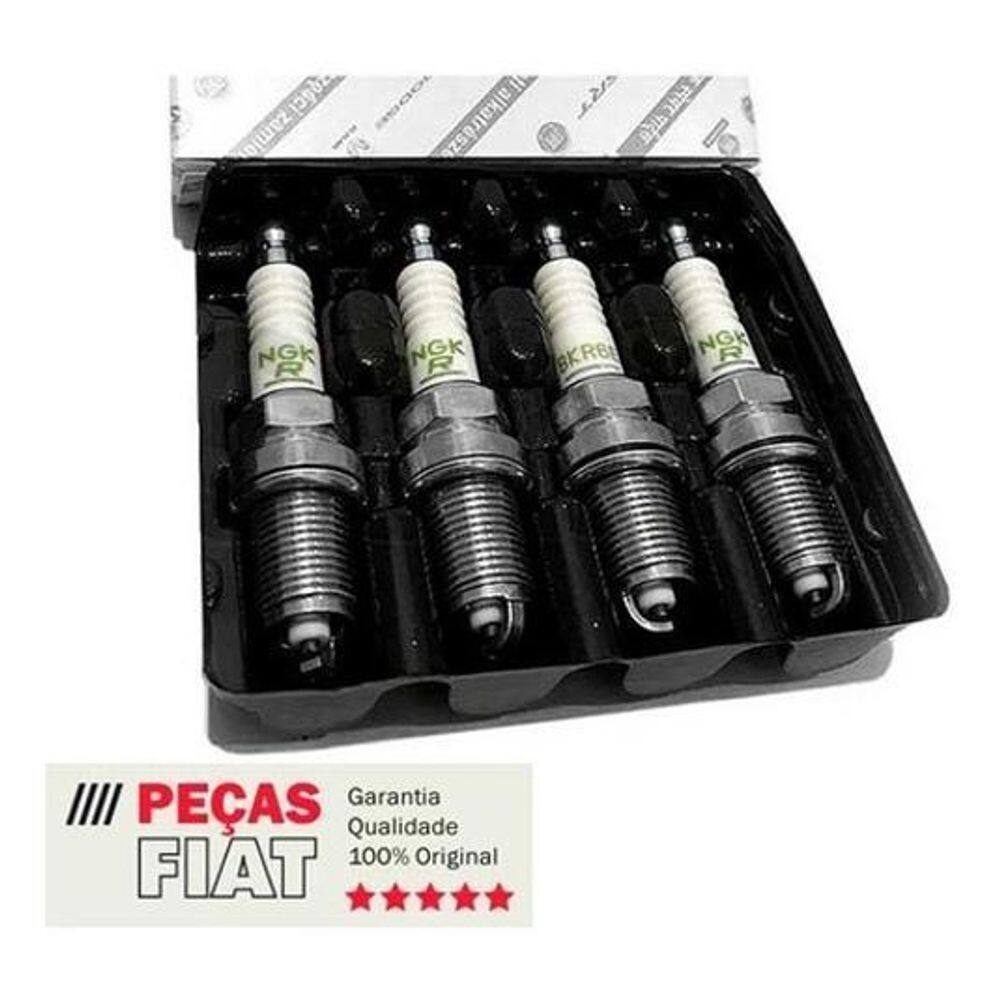Jogo Vela Ignição 1.8 8V Fiat Palio Doblo Idea Punto Stilo