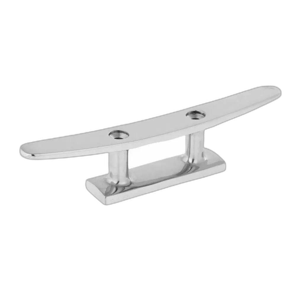 Cunho De Amarração Em Aço Inox Reto Plano Inox 4 100Mm