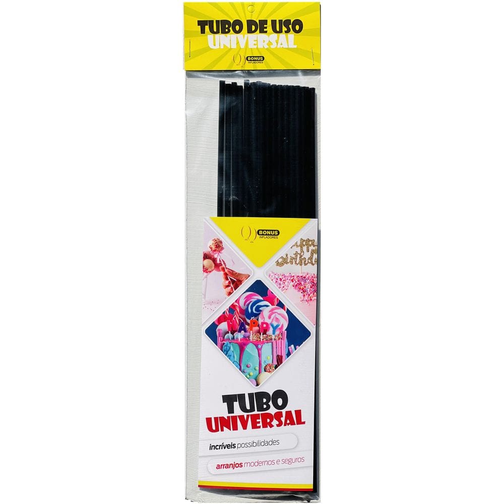 Tubo Universal Com 25U - Preto - Bonus Infladores