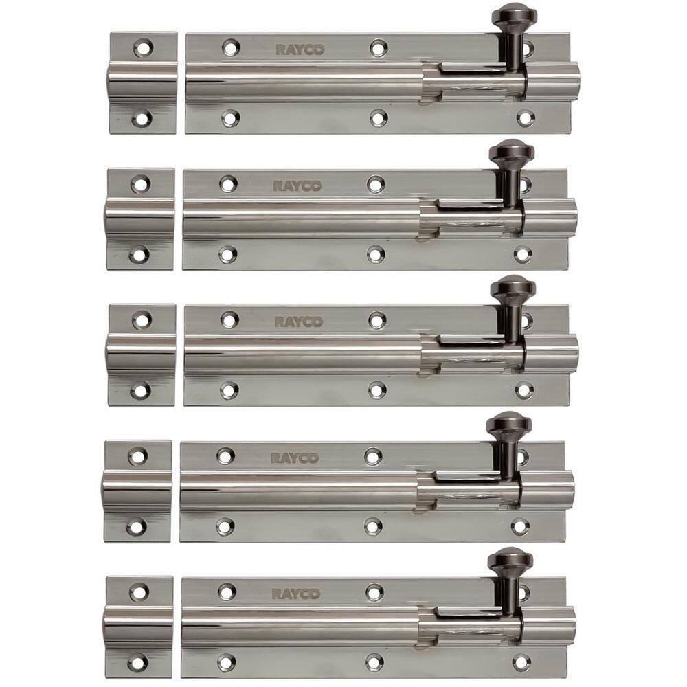 Kit 5 Trincos 120Mm Tarjeta Ferrolho Porta Janela Alumínio