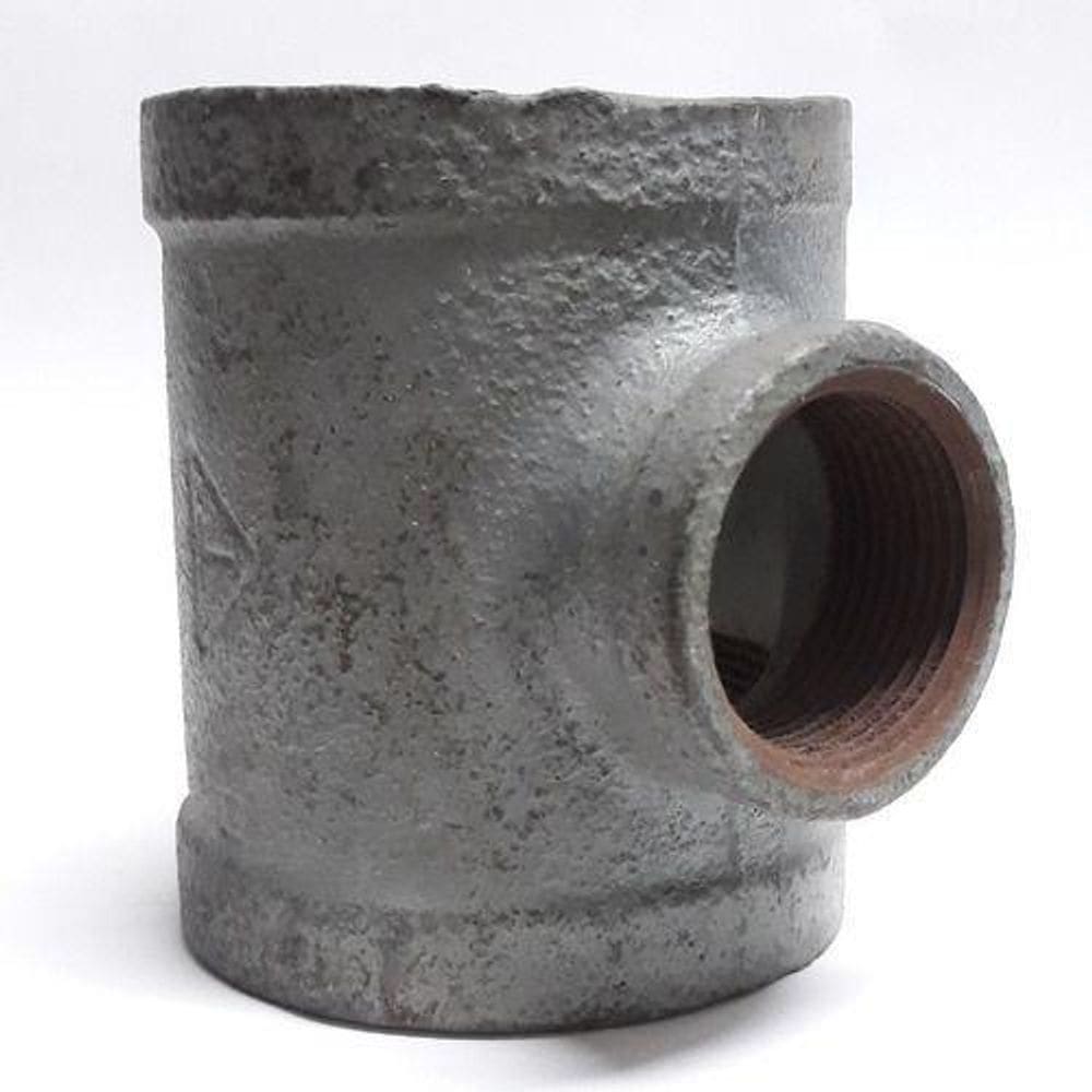 Te De Ferro Galvanizado Redução 4 X 2 Rosca Bsp - Tupy