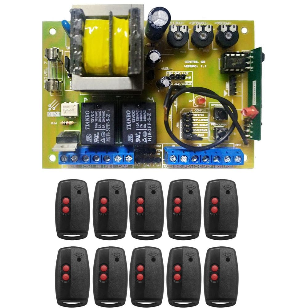 Kit - 1 Central De Comando Ga + 10 Ctrls Code Learning 5001