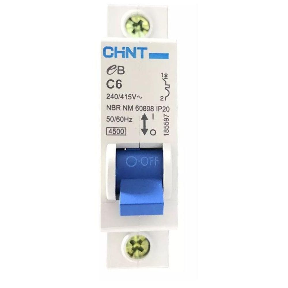Disjuntor Monopolar 1P 6A Curva C 3Ka