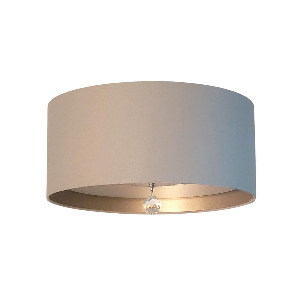 Luminária De Teto Plafon Interna Bronze 30X15Cm