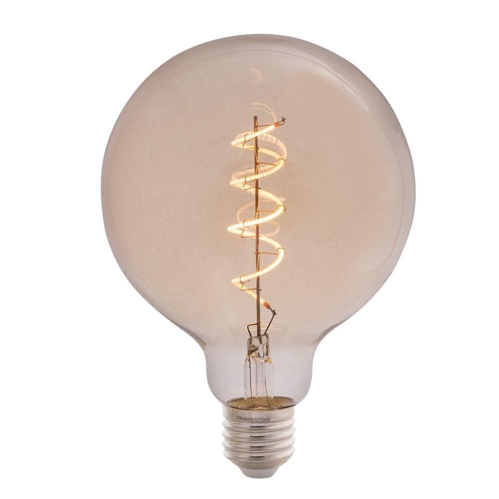 Lâmpada Led De Filamento Espiral Tramontina G125 4 W 2200 K Luz Amarela âmbar
