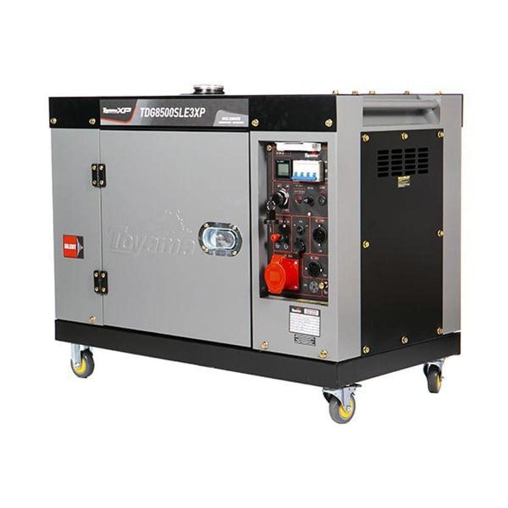 Gerador De Energia Diesel Toyama Tdg8500sle3dxp Trifásico 220v