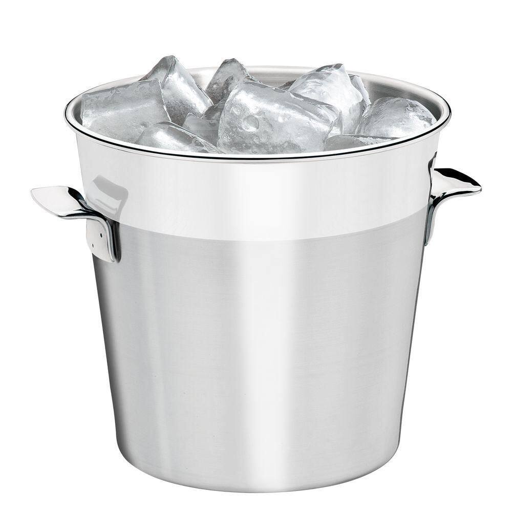 Balde De Gelo Tramontina Cosmos Em Aço Inox Fosco Com Borda Em Brilho 14 Cm 1,8 L