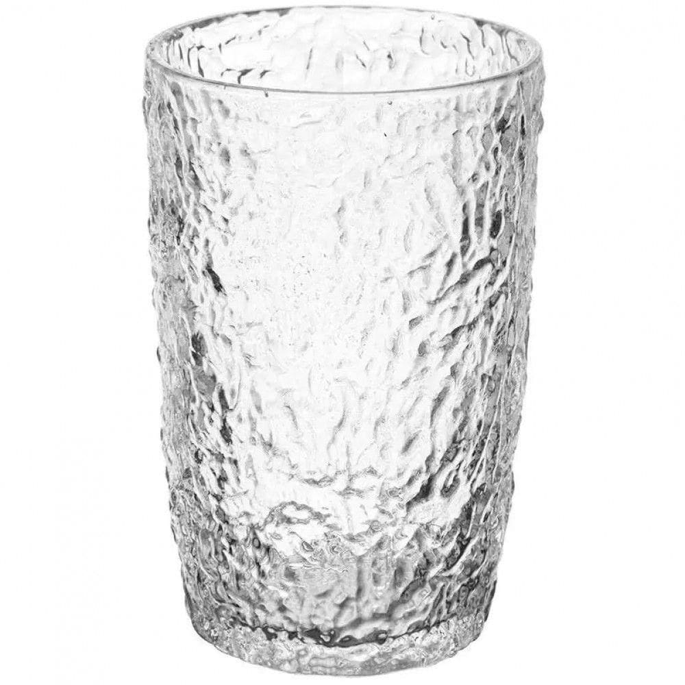 Jogo 4 Copo De Luxo Martelado 330 Ml Vidro Resistente - Lyor