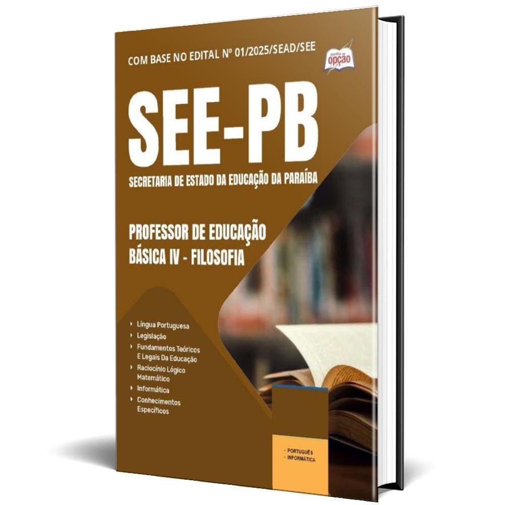 Apostila See Pb 2025 Professor Educação Básica Iv Filosofia