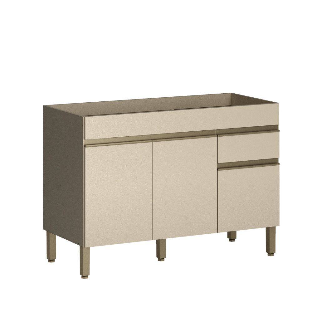 Balcão para Pia Line - MDF/MDP 3 Portas 2 Gavetas com Divisor de Talheres - Kits Paraná