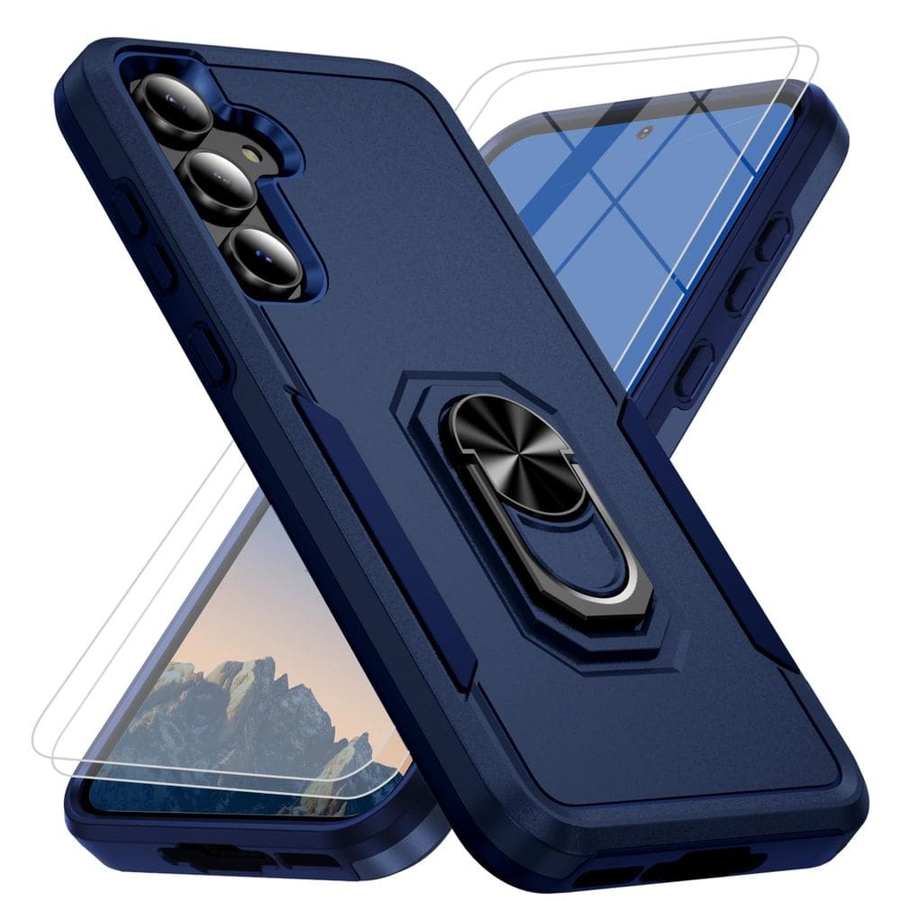 Capa de telefone Bonkier para Samsung Galaxy A35 5G com vidro 2x