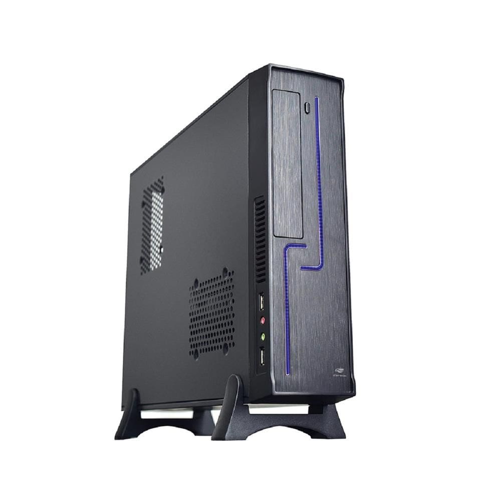 Gabinete C3Tech DT-120BK, com Fonte 200W, USB 2.0, P2, Preto