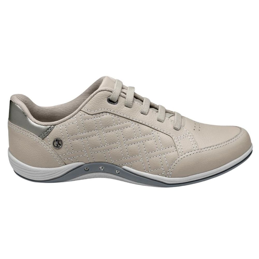 Tênis Kolosh C3843 Casual Feminino Gelo de couro confortável