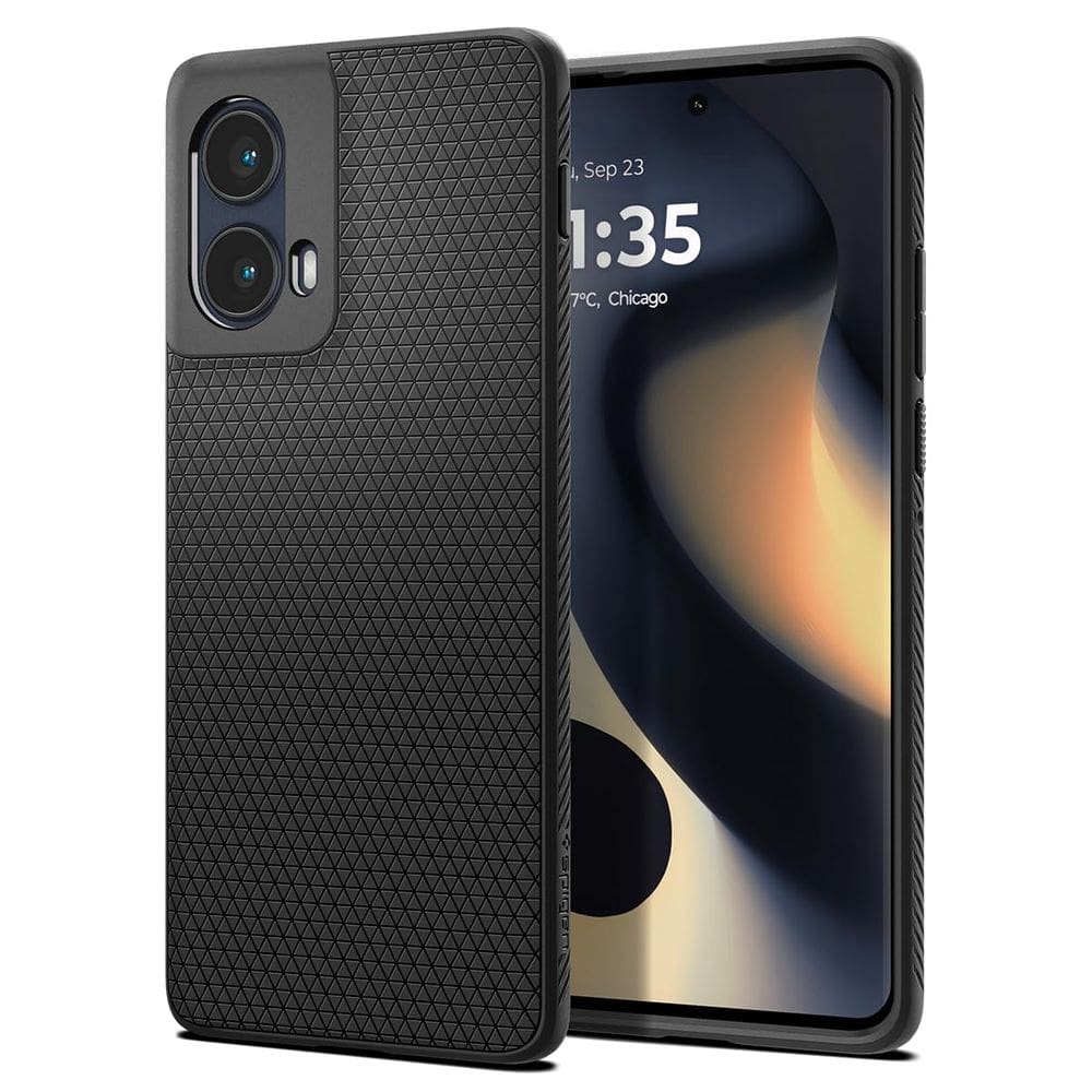 Capa Spigen Liquid Air para Motorola Edge 2024 - preta fosca