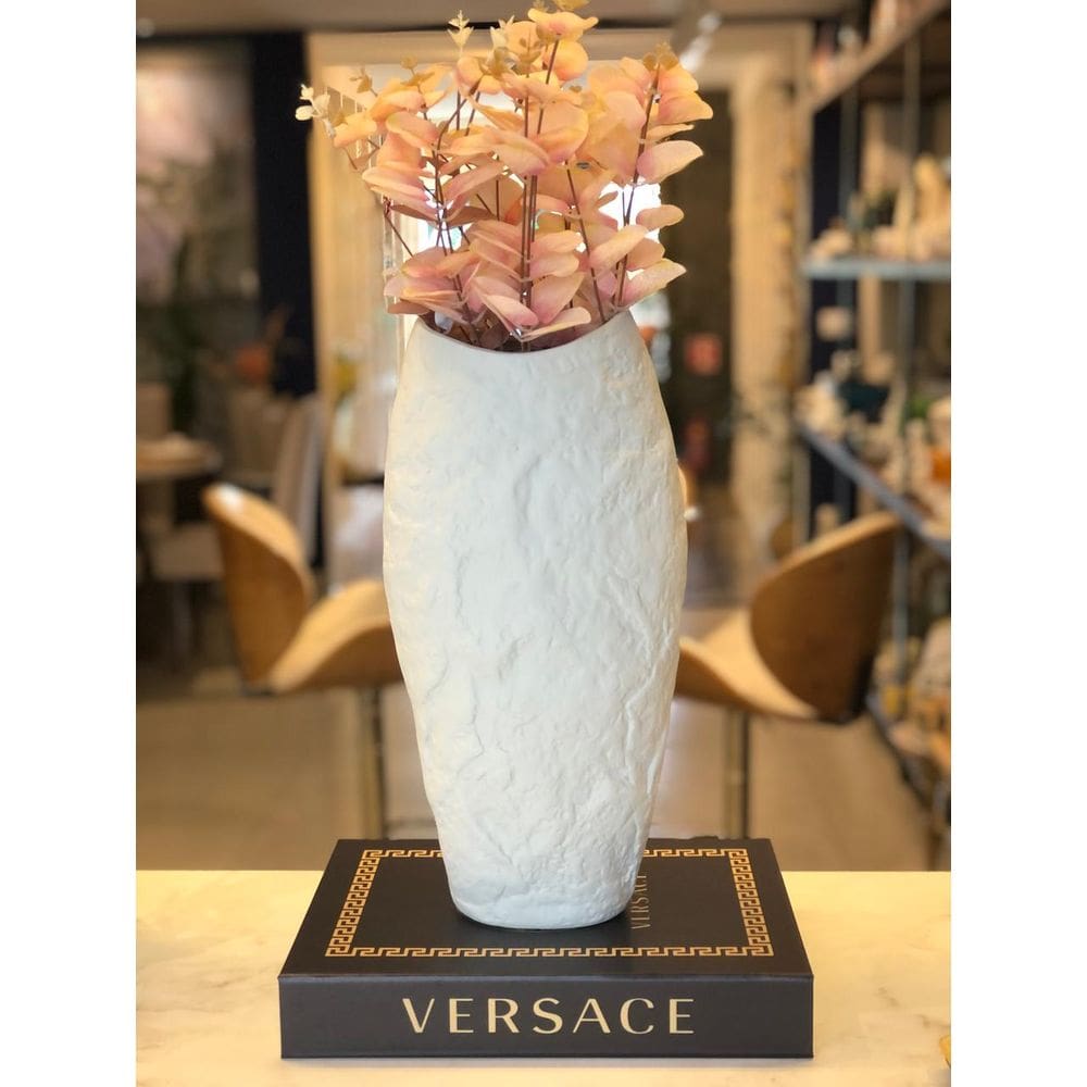 Vaso Craquelado Grande Ice 40X11x20