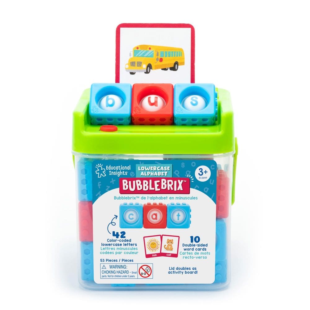 Informações educacionais da ABC Learning Toys BubbleBrix™ há mais de 3 anos