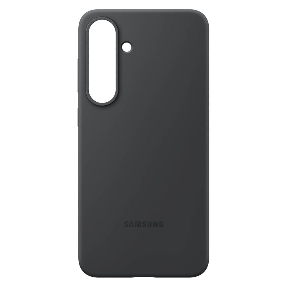 Capa de telefone Samsung Galaxy S25 protetora de silicone preta