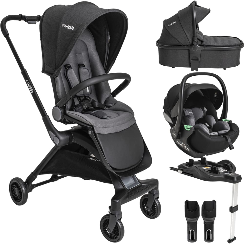 Carrinho de Bebe Kiddo Savvy Moises Bebe Conforto Base ISOFIX