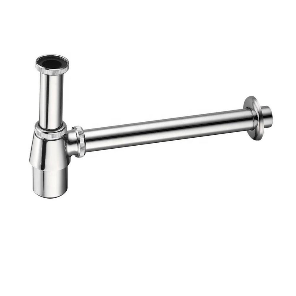 Sifão Lavatório Cozinha Metal C/ Copo Cromado 1 1/2 Premium