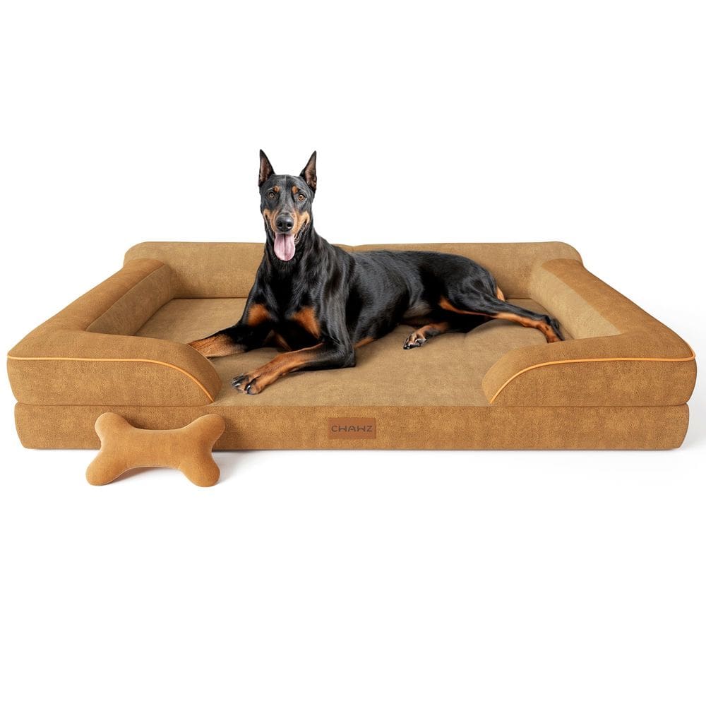 Cama para cães CWAWZ XXL Giant Ortopédico Refrigerante Memory Foam